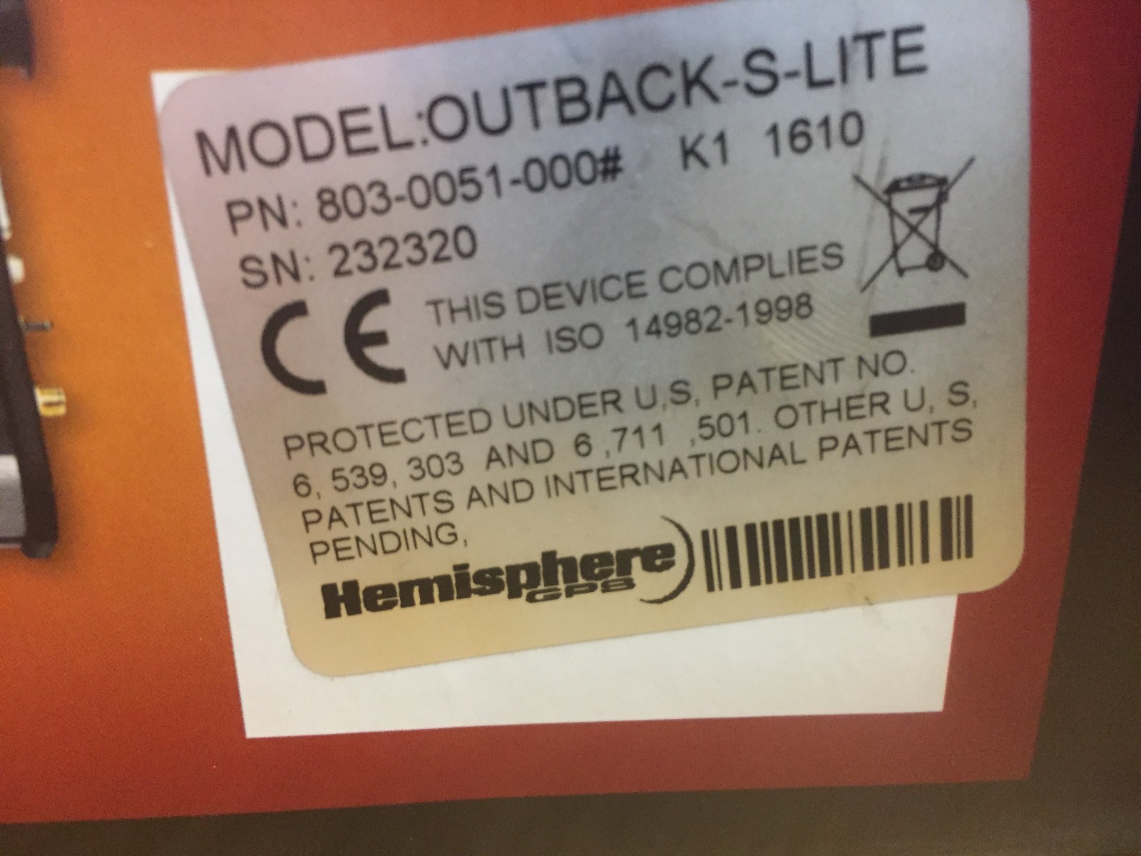 New OUTBACK S-LITE GPS GUIDANCE LIGHTBAR SLite S2 S3