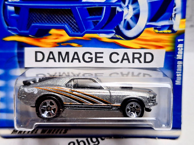 2001 Hot Wheels Ford 70 Mustang Mach 1 Collector 112 5 spoke variation silver