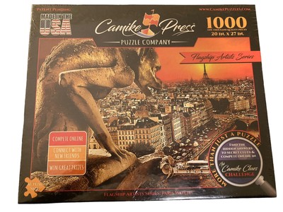 Camike Press Puzzle Co. 1000 Pieces PARIS WATCH , Camike Clues Challenge