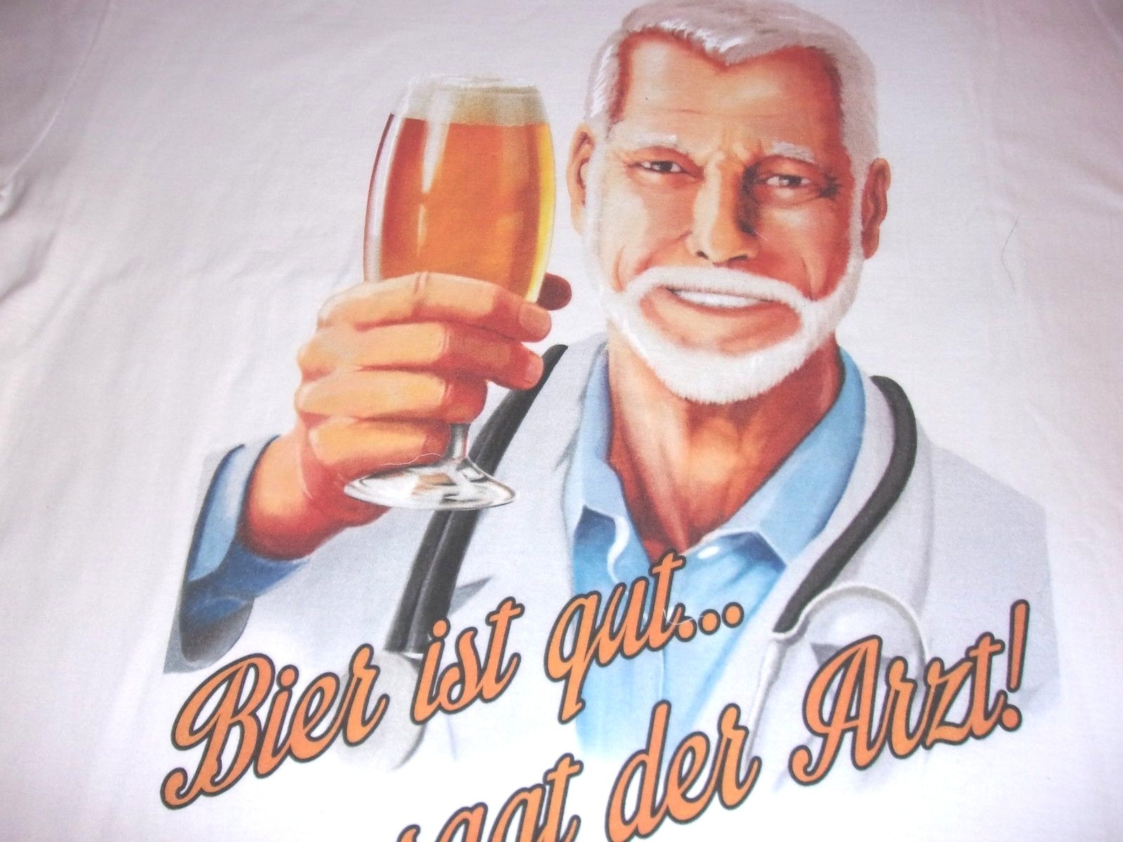 T-Shirt!Germany,German,Doc says Beer is good!Bier, ist gut..sagt der Arzt! 3XL