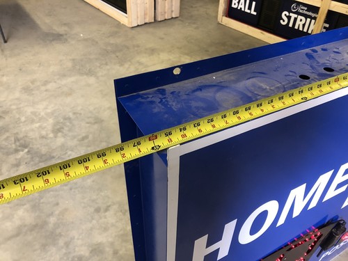 Electronic LED Basketball Scoreboard & Wireless Controller; Blue & White color