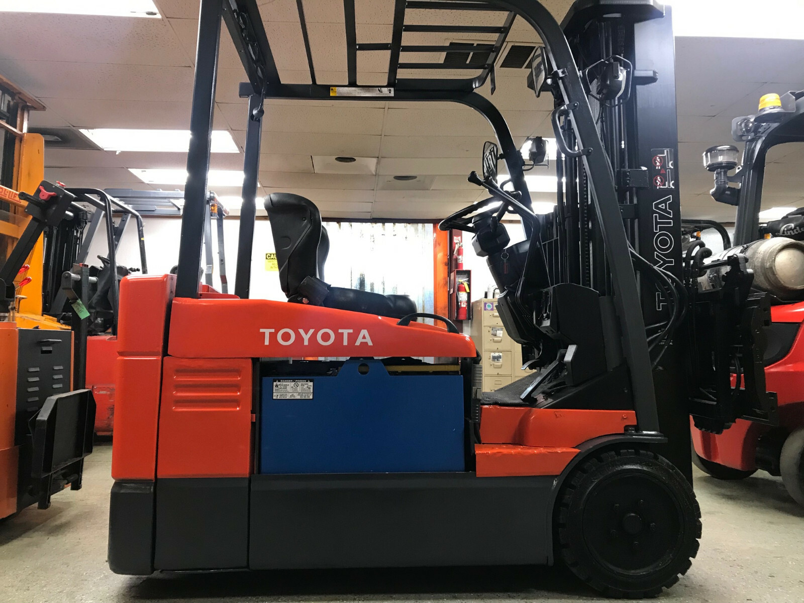 2014 3 WHEEL TOYOTA ELECTRIC 7FBEU20 FORKLIFT LIFTTRUCK HiLo