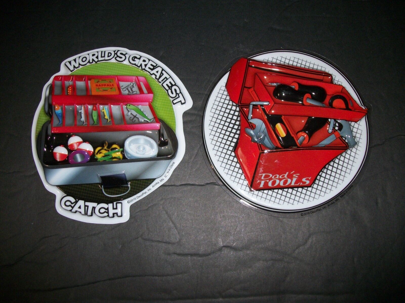 CAKE TOPPER Tool & Tackle Box  Fathers Day by DecoPac Item # 14292 NEW