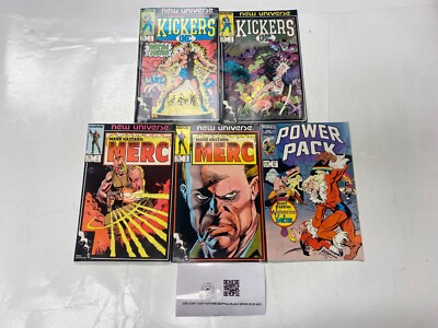 5 MARVEL comic books Kickers Inc. Mark Hazzard: Merc Power Pack 49 KM38
