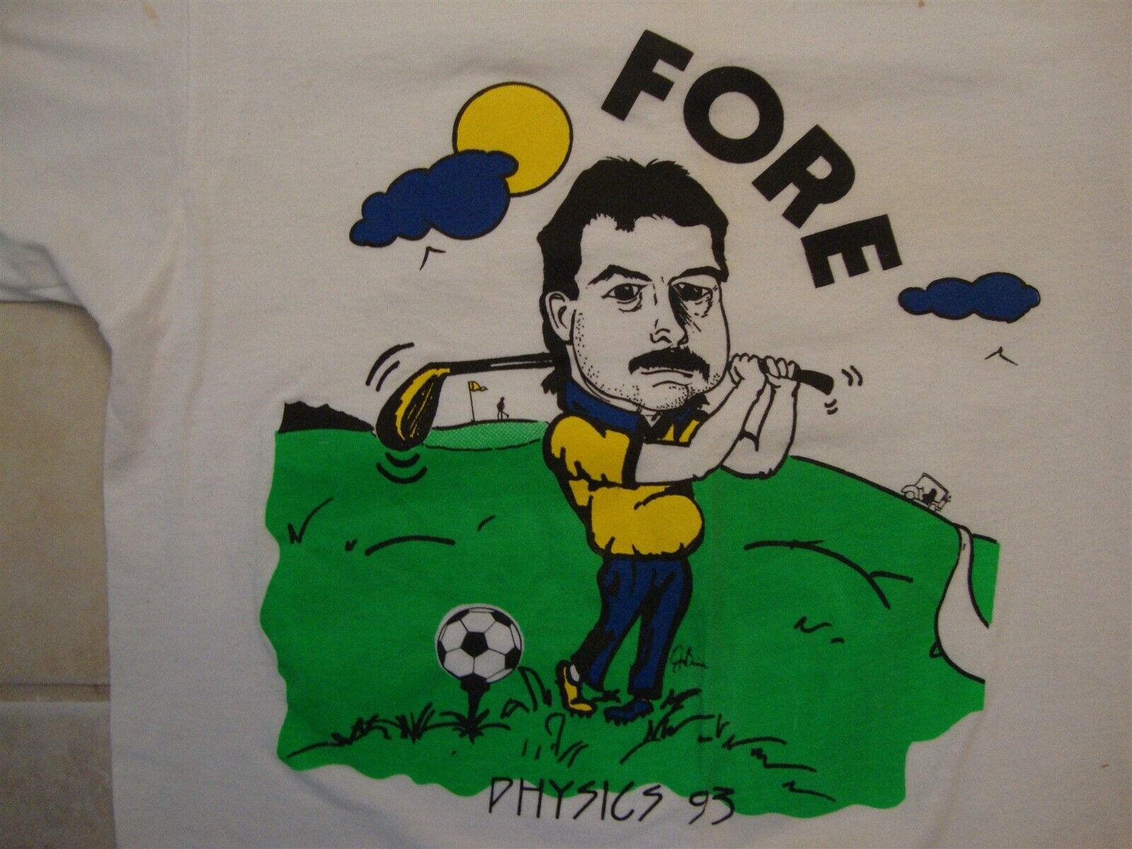 Vintage 90's Fore Physics 93 Golfing White T Shirt Size M | eBay Vintage 90's Fore Physics 93 Golfing White T Shirt Size M | eBay