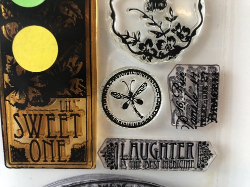 Hero Arts ” Sweet One - Honey Bee- Laughter- Borders “Poly Clear Stamps CL536