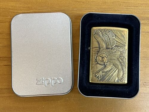 1997 Eagle Gold Tone Zippo Lighter Used In Box J XIII | eBay 1997 Eagle Gold Tone Zippo Lighter Used In Box J XIII | eBay