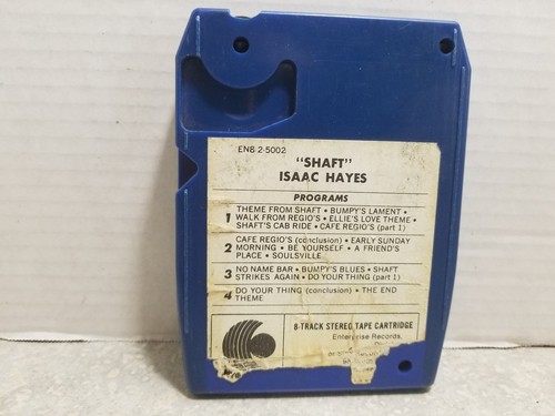 Isaac Hayes Shaft OST Soundtrack 8 Track Cartridge Tape MGM funk soul TESTED