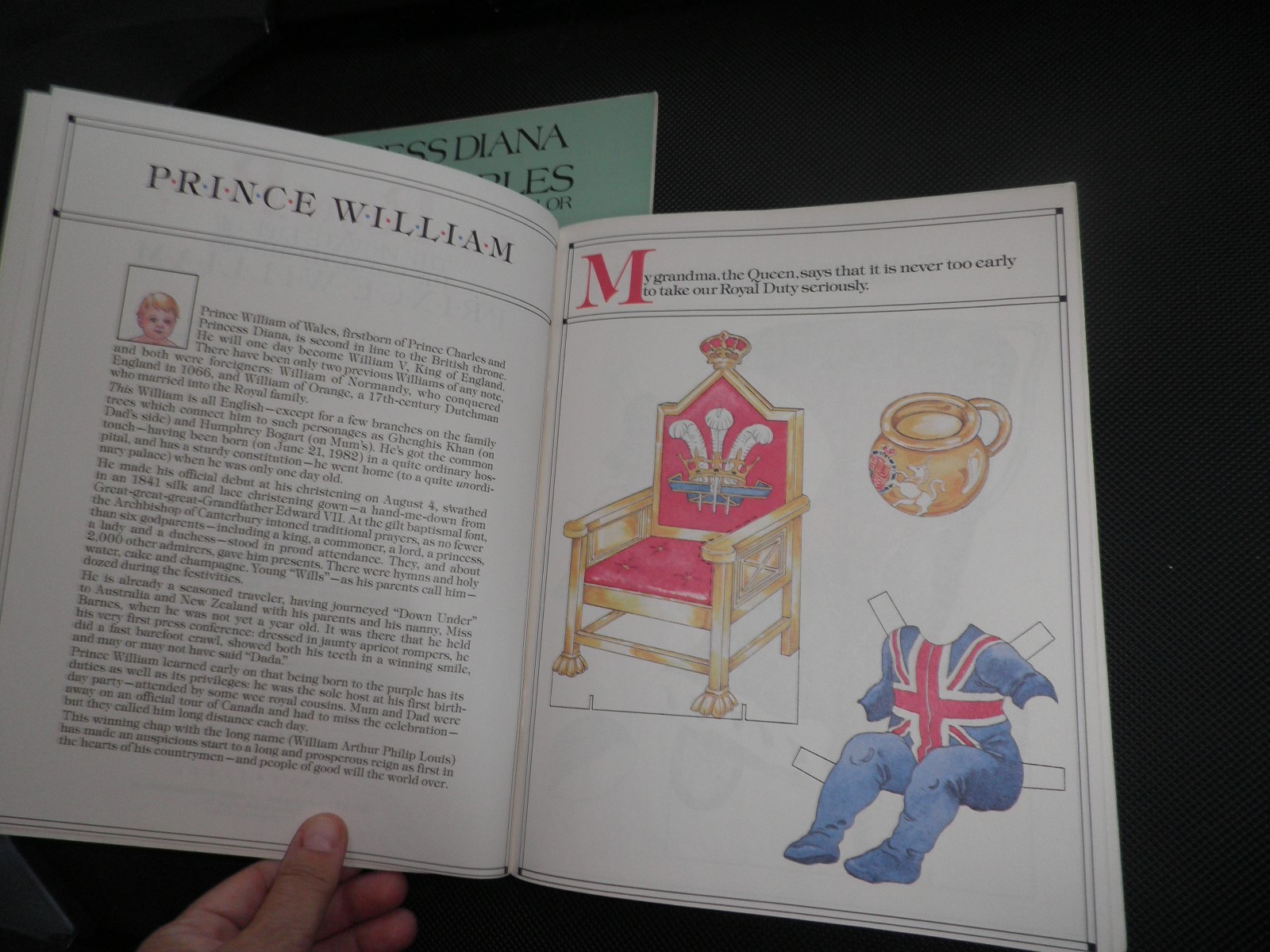 Uncut Paper Dolls - British Monarchy - The Royal Baby Prince William - MINT