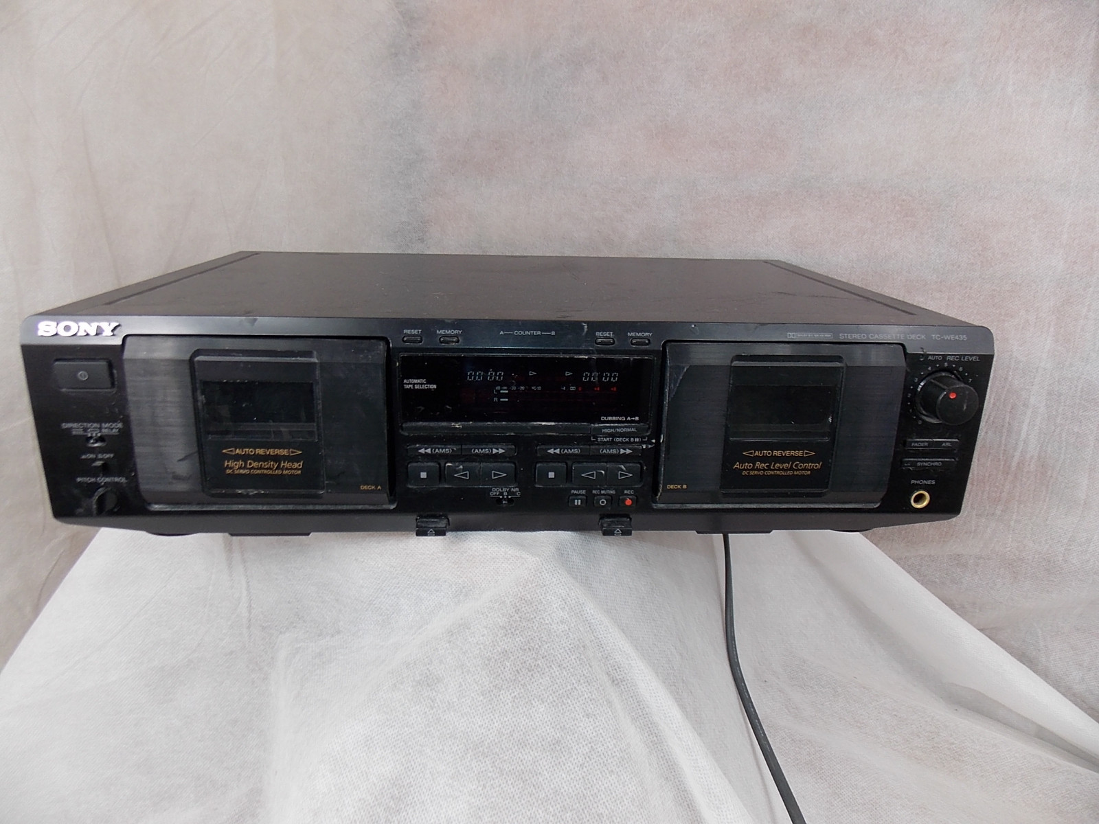 Sony Stereo Cassette Deck #TC-WE435 ~ AS IS ~ For Parts