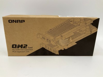 Qnap Dual M.2 PCI-E4x4 NVMe SSD Card QM2-2P-244A      NEW! Open Box