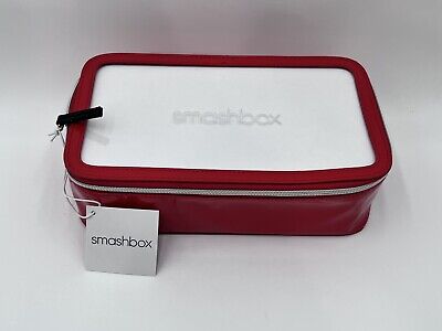 Smashbox Red and Clear Cosmetic Makeup Bag
