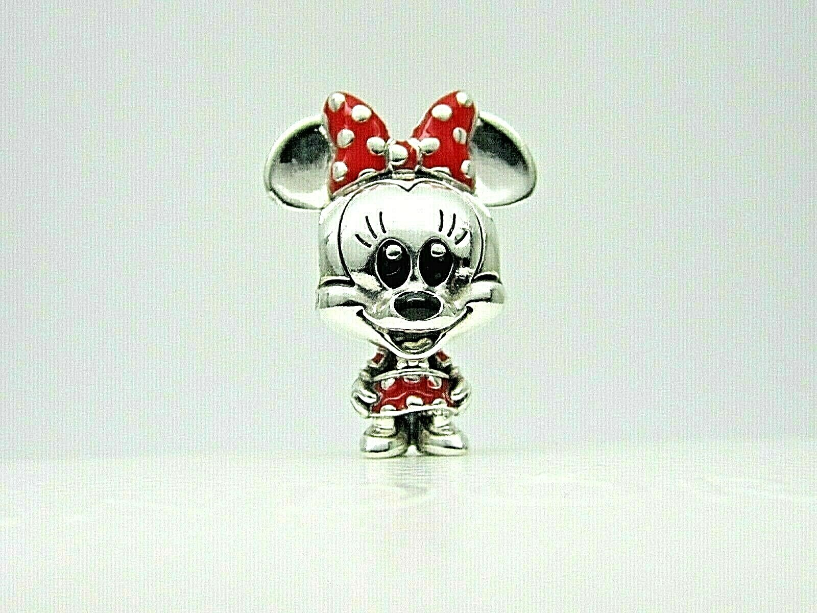 Authentic Pandora #798880C02 Minnie Mouse Dotted Dress & Bow