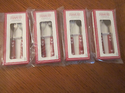 S/4 2017 Pottery Barn Kids Peanuts Valentines Day Utensil Sets - New In Package