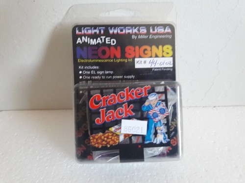 Miller Engineering  Light Works USA HO Cracker Jack Sign or Billboard #44-0102