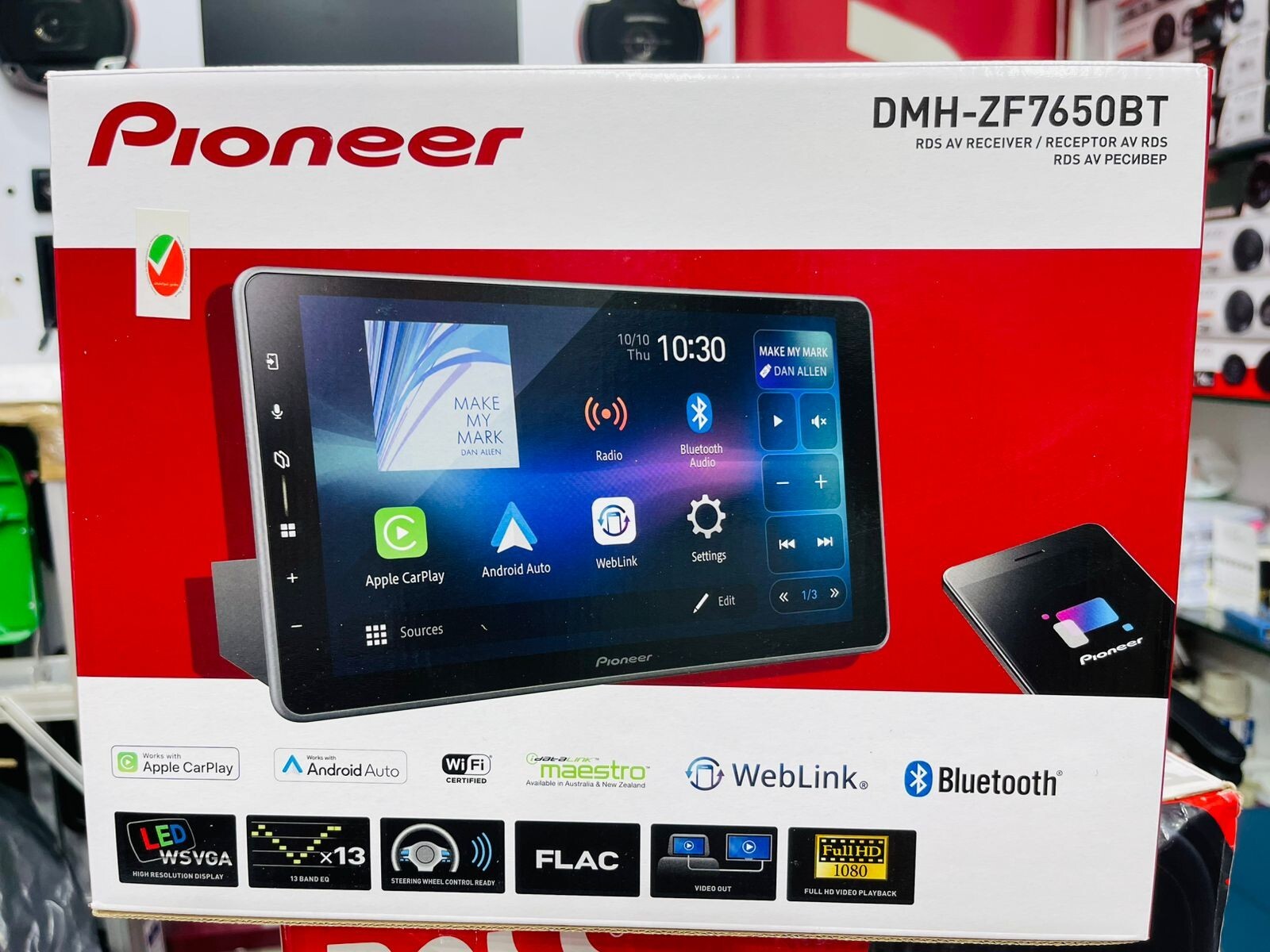 PIONEER 9” FLOATING HD TOUCHSCREEN DMH-ZF7650BT w/APPLE PIONEER 9” FLOATING HD TOUCHSCREEN DMH-ZF7650BT w/APPLE