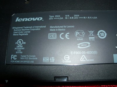 LENOVO THINKPAD LAPTOP  DOCKING STATION TYPE 2504 WITH KEY 42W4633 42W4632
