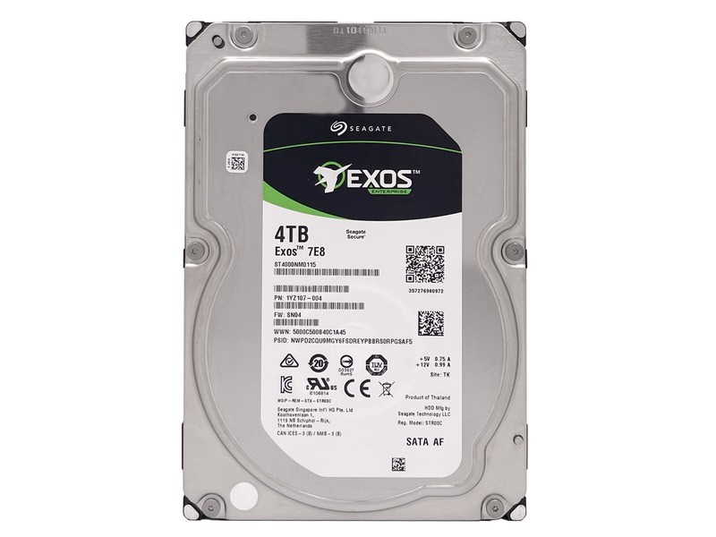 Seagate EXOS 7E8 ST4000NM0115 4TB 7200RPM SATA 6Gb/s 3.5" Enterprise