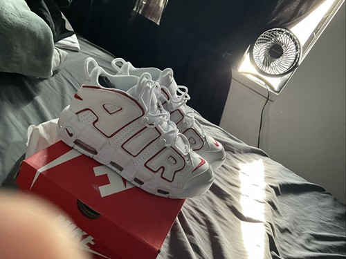 Nike Air More Uptempo White Varsity Red Shoes 921948-102 | eBay