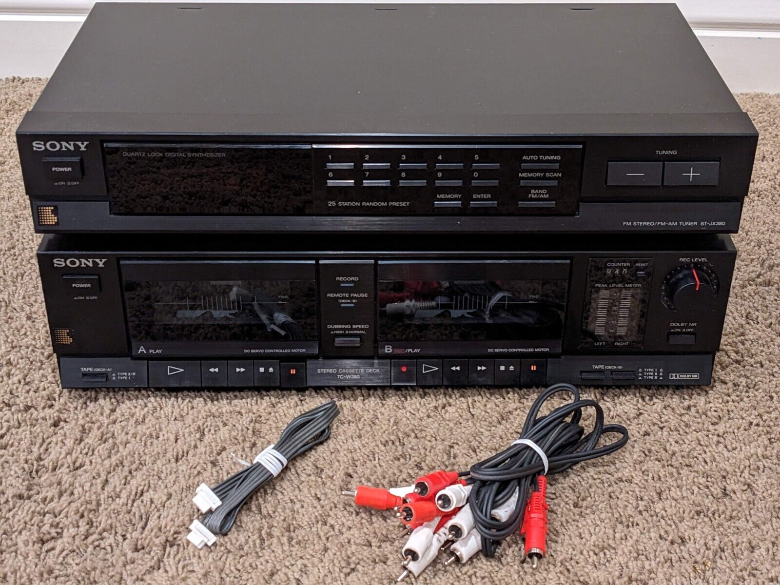 🔥Works Great🔥 SONY TC-W380 Stereo Tape Deck & Tuner ST 🔥Works Great🔥 SONY TC-W380 Stereo Tape Deck & Tuner ST