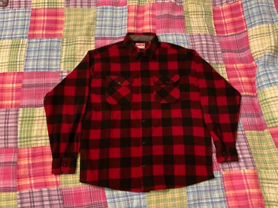 WRANGLER PREMIUM QUALITY 100POLYESTER LONG SLEVEE SHIRT SIZE XL LUMBER JACK LOOK