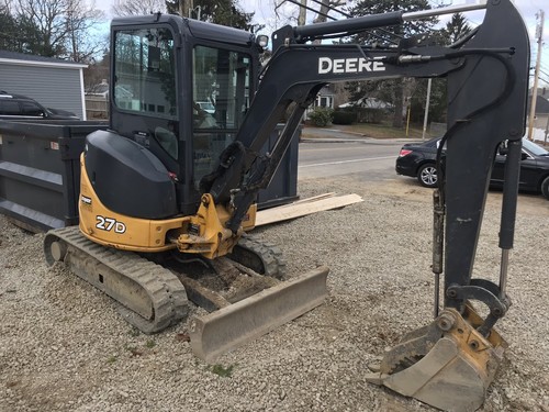 2014 John Deere 27D MINI EXCAVATOR CAB A/C THUMB  Diesel  1200hrs