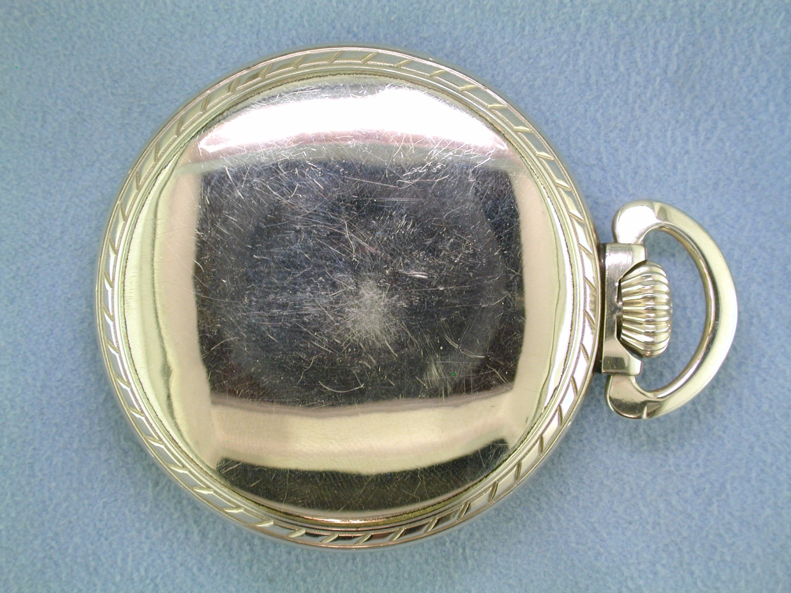 Elgin 575 16 size Open Face 15 Jewel Pocket Watch 10K Rolled Gold Case RUNNING