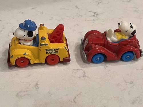 80s SNOOPY LARGE DIECAST/スヌーピー ウッドストック 車 Snoopy & Woodstock Large Die-cast Snoopy in Formula 1 Car