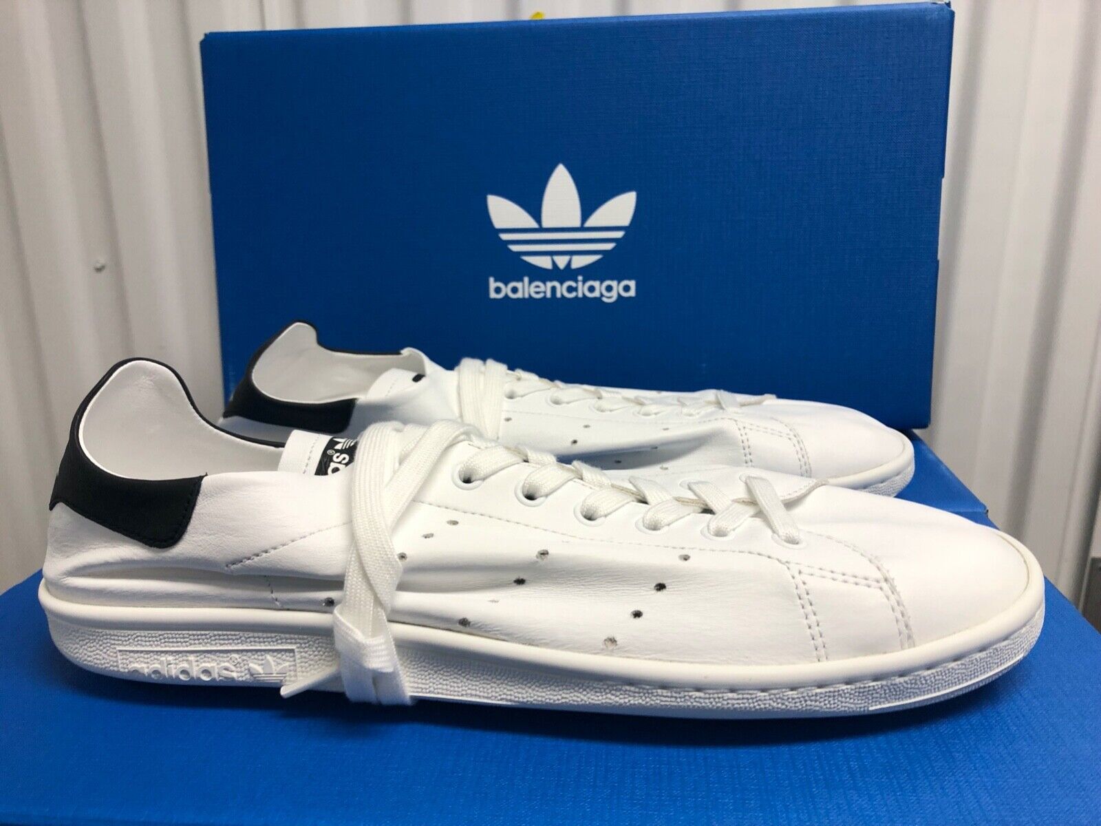 NIB Balenciaga x Adidas Stan Smith White Black US 11 EUR 44 NIB Balenciaga x Adidas Stan Smith White Black US 11 EUR 44