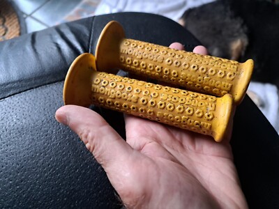 Old School Team Mongoose 1st Generation Grips Mongoose Mottomag Yellow