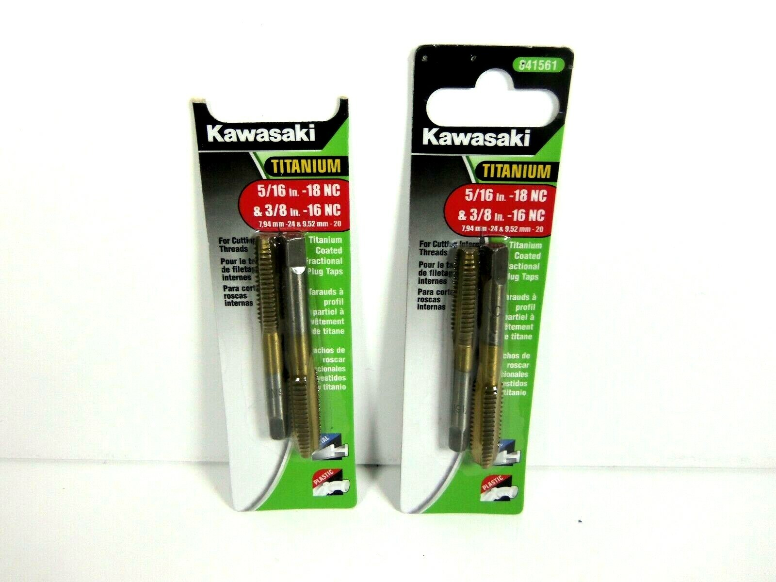 Kawasaki 841561 Plug Tap 5/16”-18NC and 3/8”- 16NC Titanium