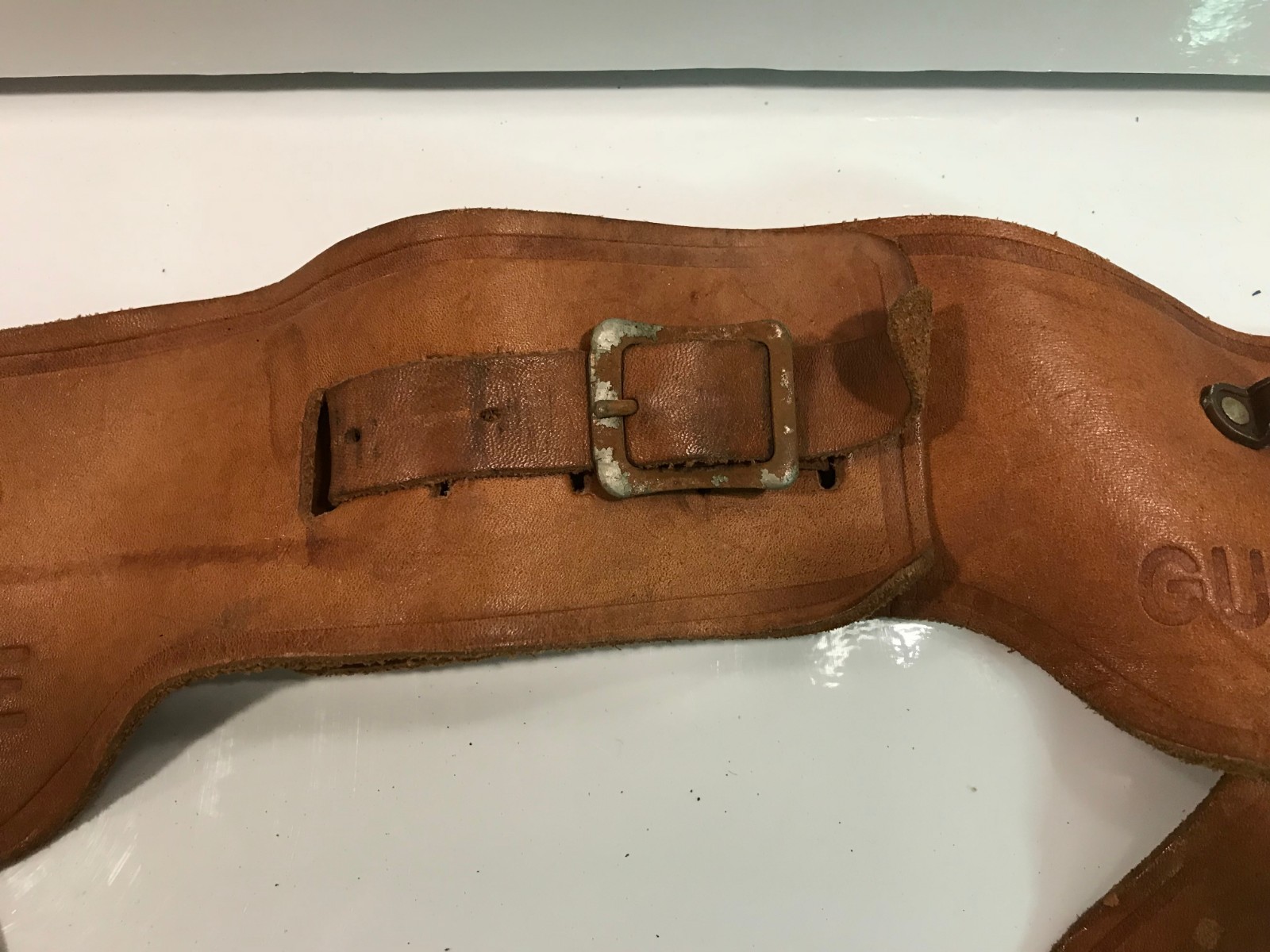 Gunsmoke Matt Dillon TV Show Kids toy Genuine Leather Cowboy Holster Set  B