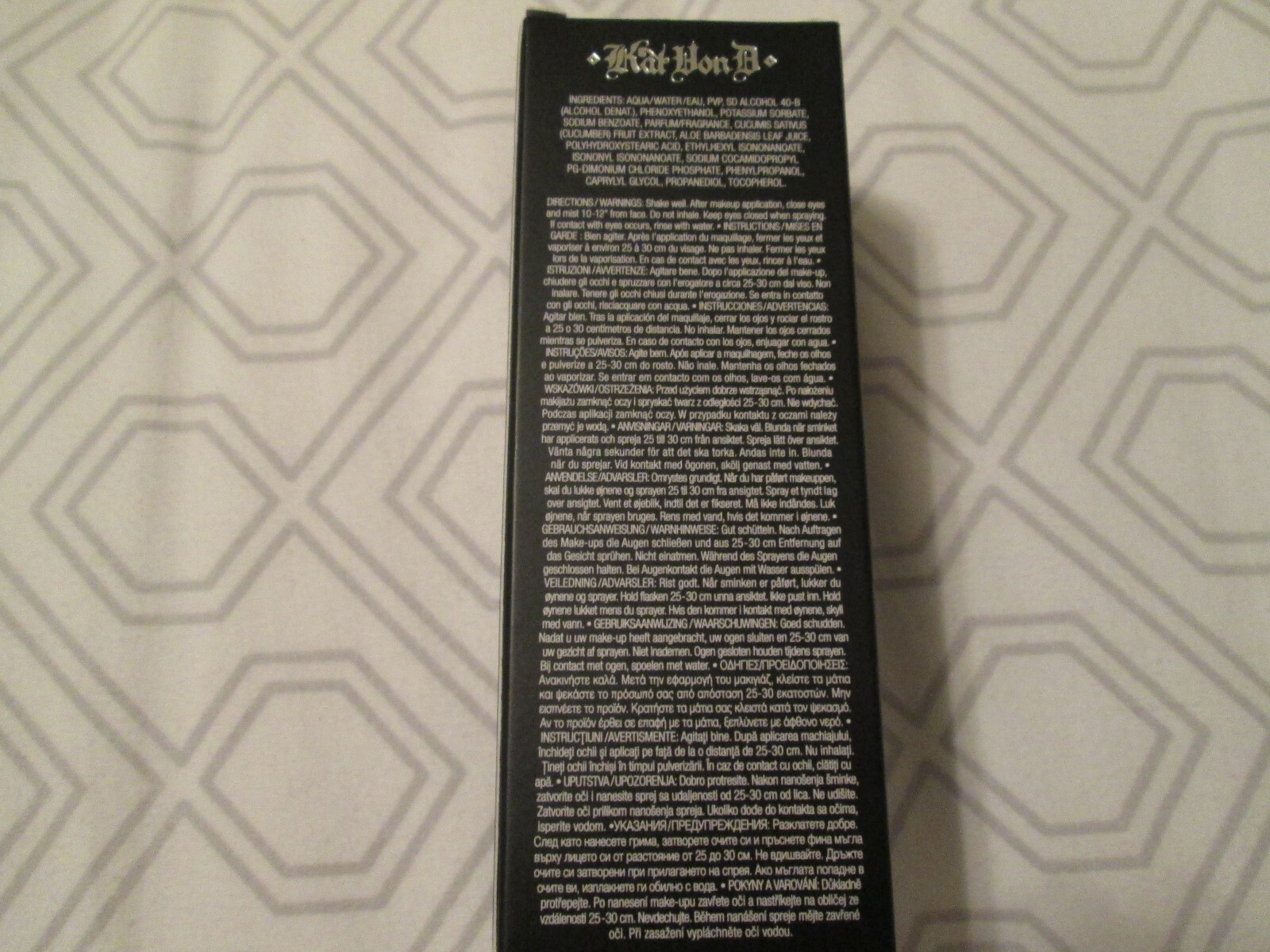 Kat Von D Lock-It Makeup Setting Mist 4oz *NIB*