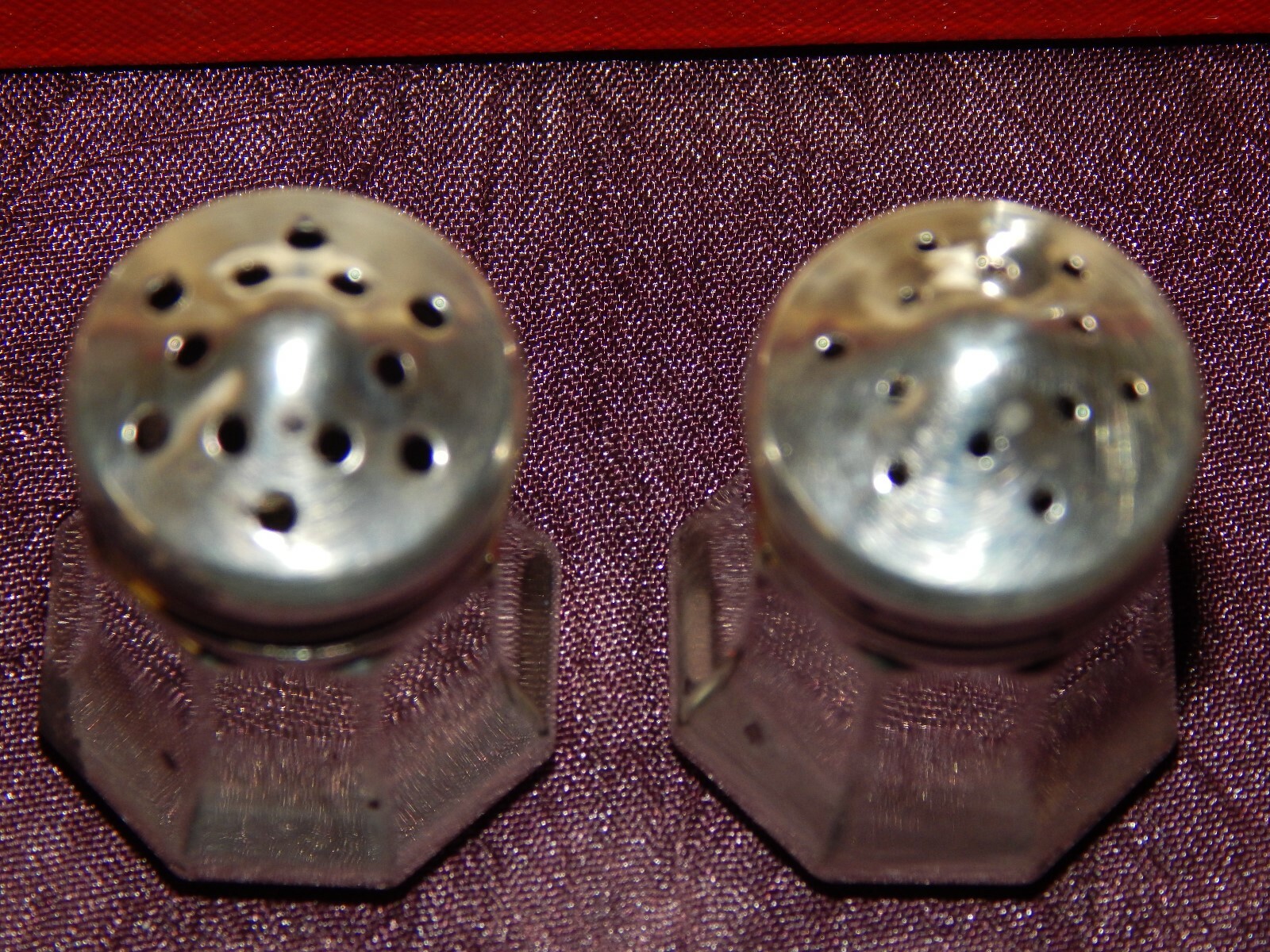 VINTAGE CARTIER STERLING SALT & PEPPER