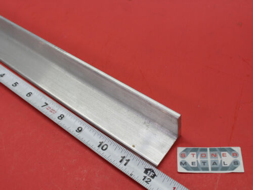 2"x 1-1/2"x 3/16" ALUMINUM 6061 T6 ANGLE BAR 12" long T6 Extruded Mill Stock New