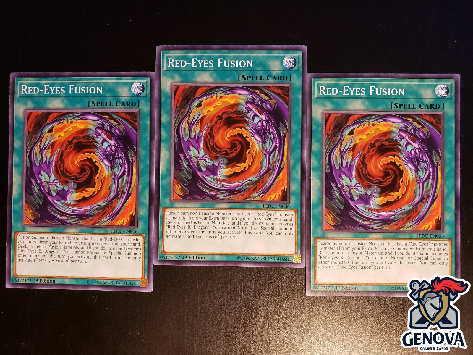 RED-EYES FUSION - Common NM Yu-Gi-Oh LEDU-EN006-1st
