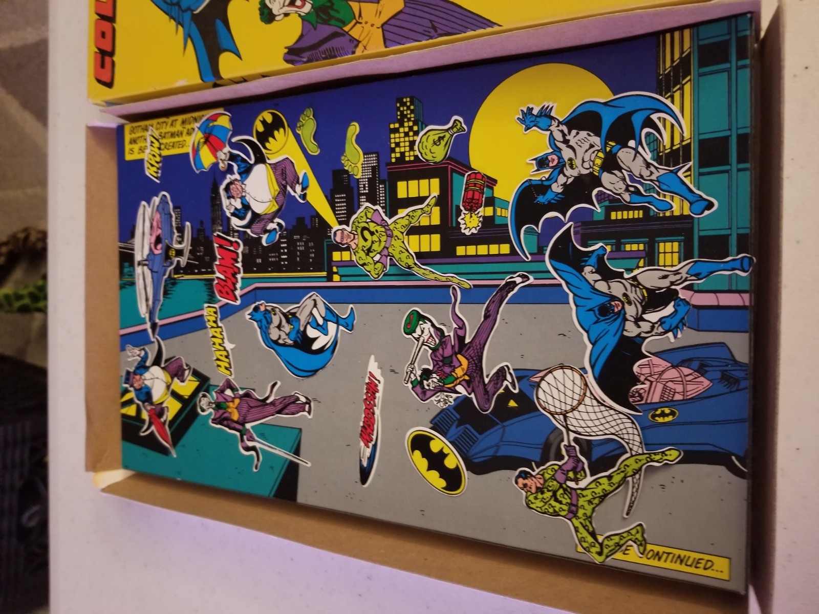 Vintage ~ Coloforms Batman Adventure Set w/Comic Playboard