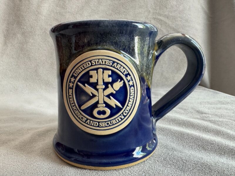 United States Army Intelligence and Security Command Mug, Grey Fox Pottery
