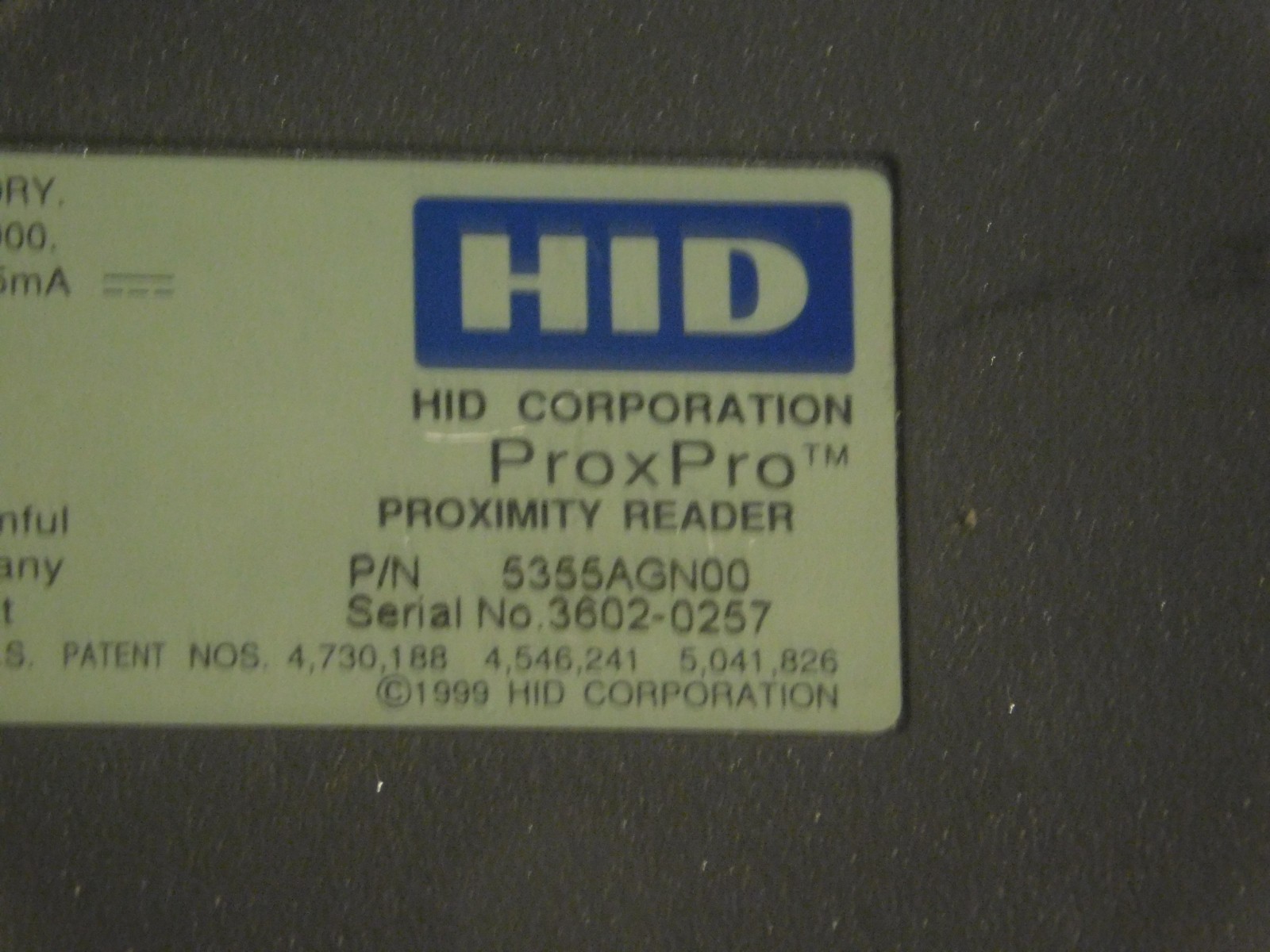 Lot of 6  HID ProxPro  5355AGK00/5355AGN00