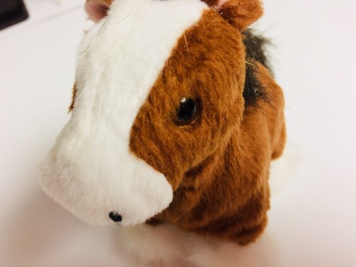 FurReal Friends Pawtucket Brown & White Pony Horse Interactive Walking Toy 6”