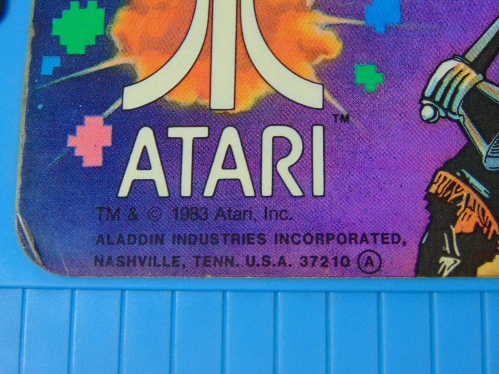 OLD VINTAGE 1983 ATARI ARCADE ASTEROIDS WARLORDS WAR VIDEO GAME PLASTIC LUNCHBOX