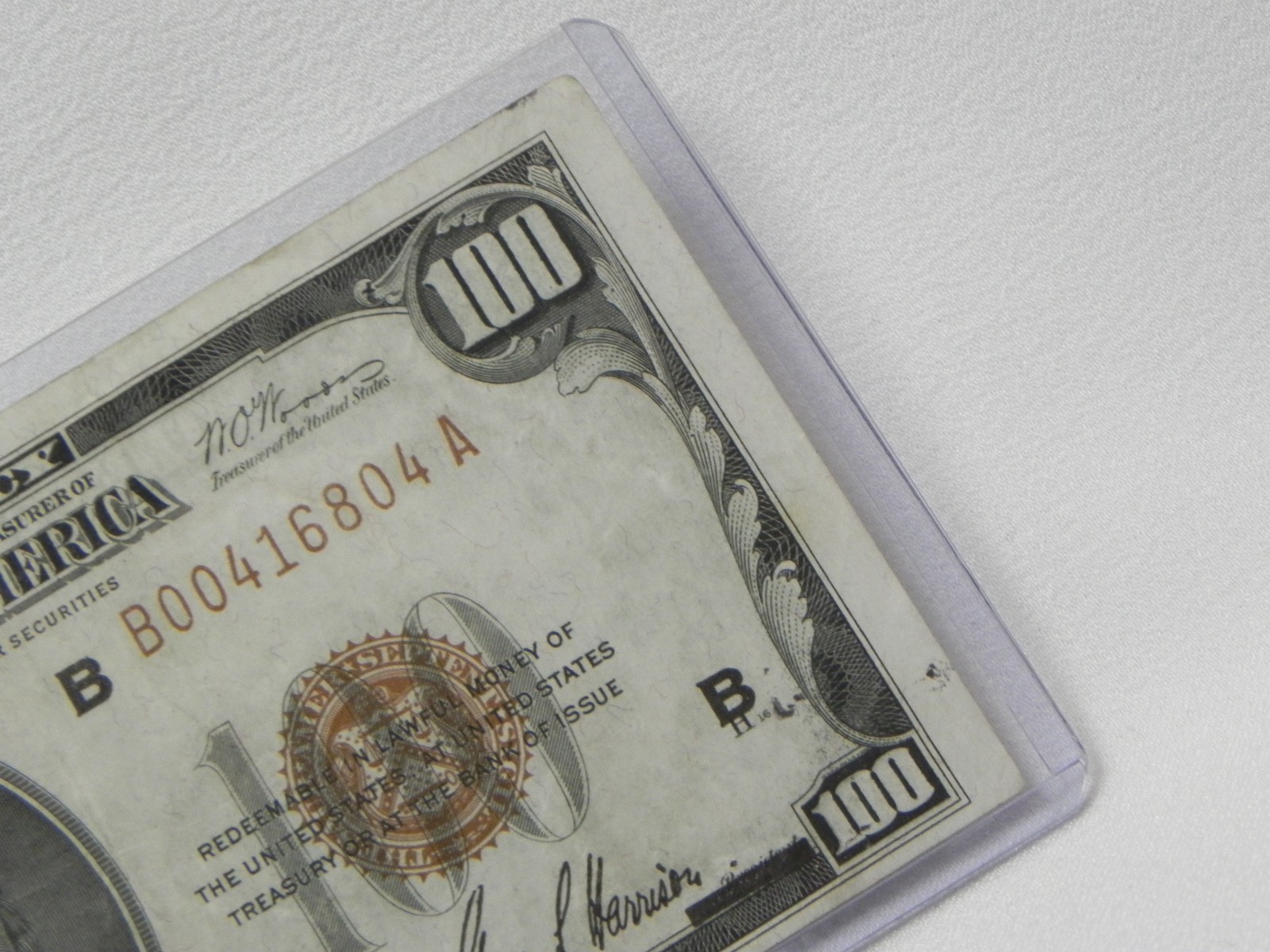 1929 $100 One Hundred Dollar Bill Federal Reserve Bank of New York