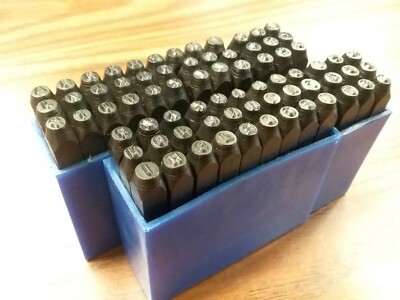 2 sets 36pcs letter(A-Z plus &) & number figure(0-9) punch stamp 1/8'' #1043-36
