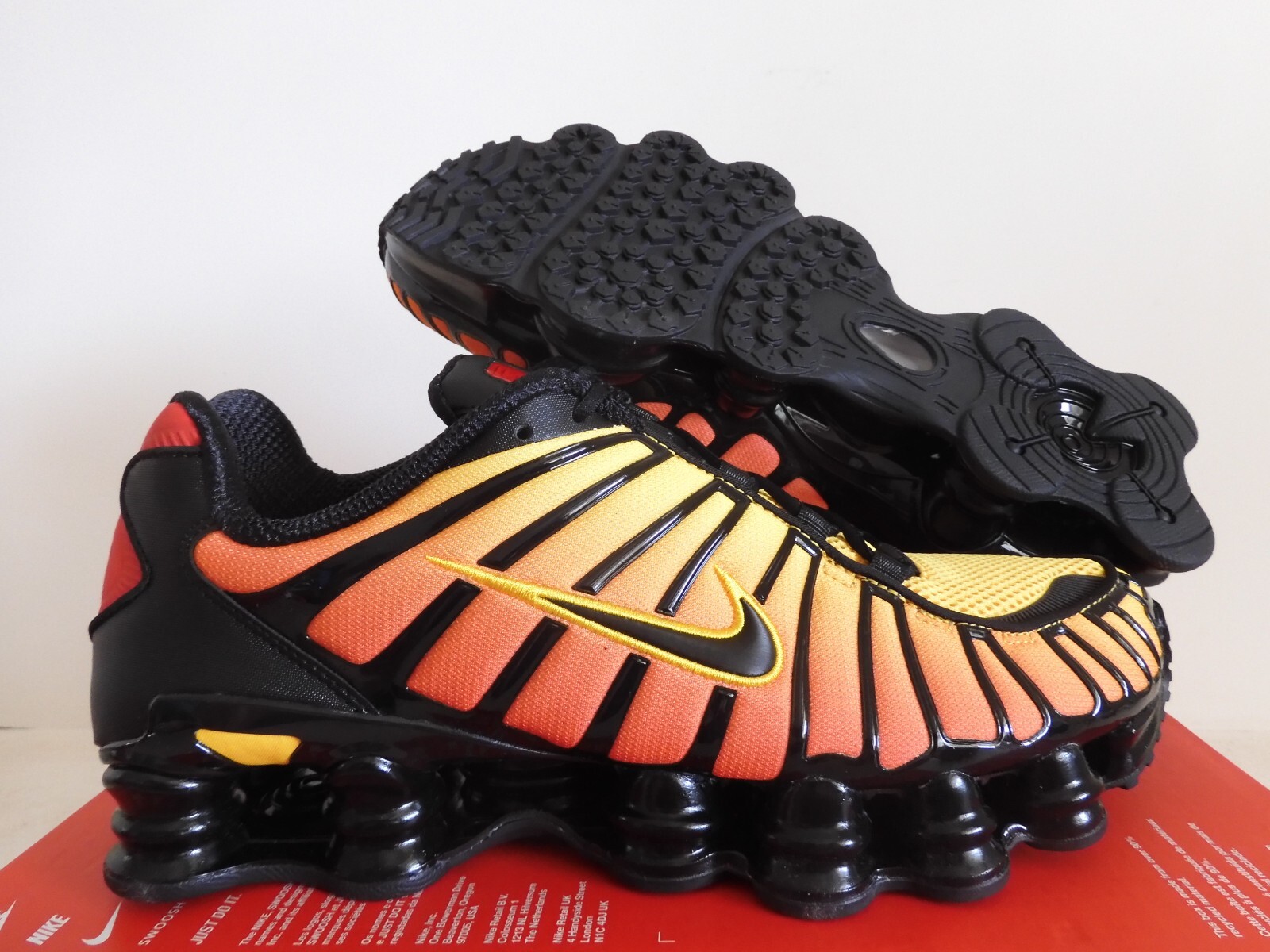 Nike Shox TL Total Shox Black-Black-Amarillo Yellow-Orange Nike Shox TL Total Shox Black-Black-Amarillo Yellow-Orange