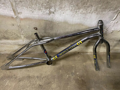 Other Bike Components Parts 1984 1985 Gt Pro Performer Frame Decal Yellow Blue On Clear Old School Bmx Sporting Goods Cub Co Jp