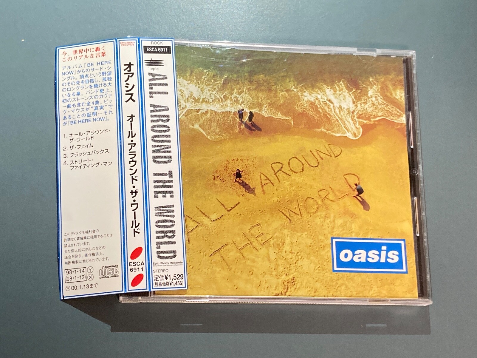 人気デザイナー w/OBI CD Japan - WORLD THE AROUND ALL - OASIS ESCA-6911 eBay | 洋楽