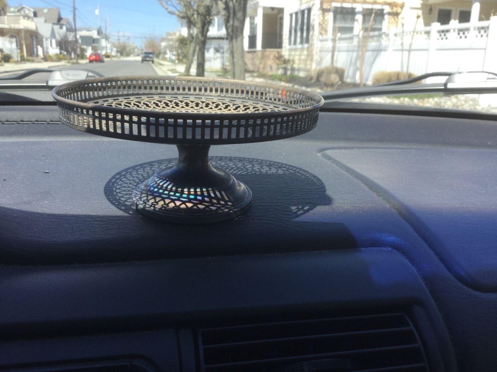 Wilcox & Wagoner Compote dish 3135- Antique & Pierced - American Sterling Silver