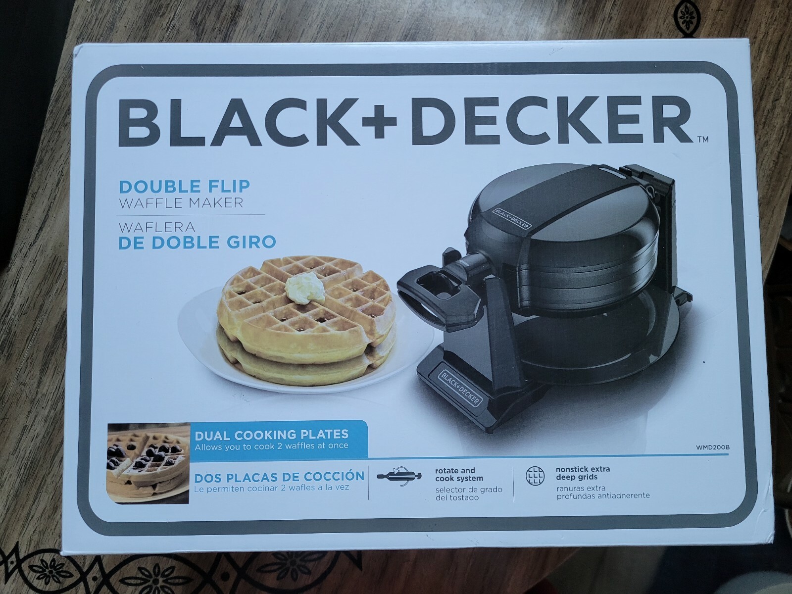 double waffle maker waring