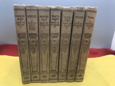 Rare VTG 1915  Books ''Mental Efficiency ''Series of 7 - Original Self Help #23-17