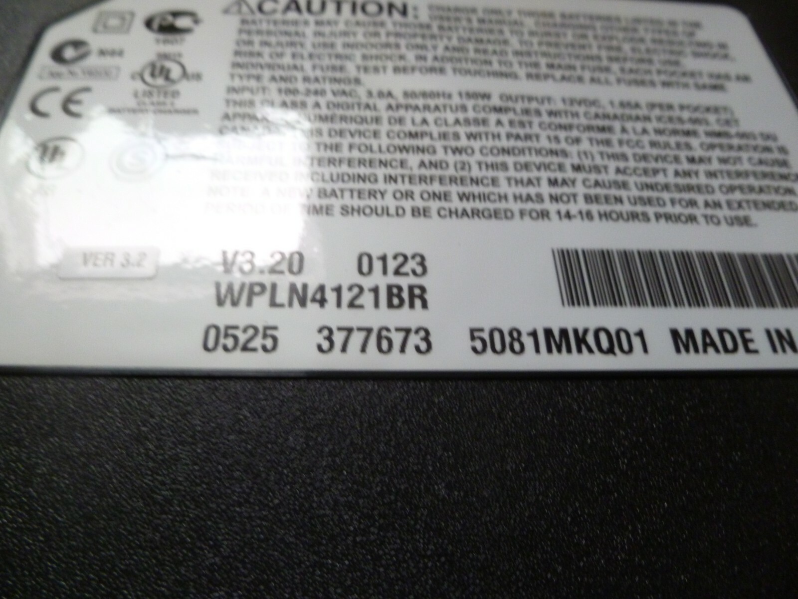 Motorola WPLN4121BR IMPRES Six Bank Two Way Radio Battery Charger XTS5000 3000